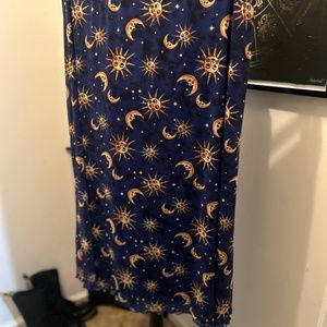 Sun and moon skirt.